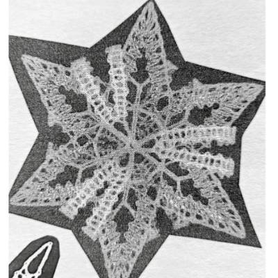 3D Stern Klöppelbrief als PDF Download