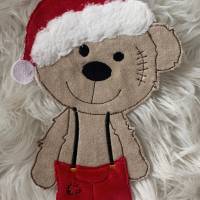 Stickdatei, Doodle Teddy Weihnachten, Weihnachtsmann, Set 752 Applikation Bild 1