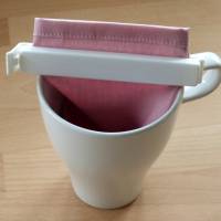 Zero Waste: 3er Set Teebeutel für Teefilterhalter, Biobaumwolle, GOTS, Handarbeit Bild 5