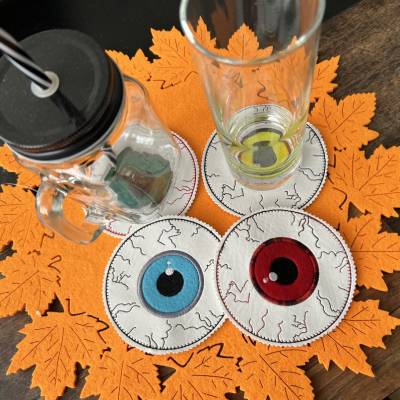Untersetzer Halloween Auge