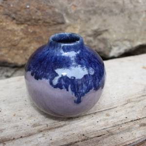 kleine Vase Kugelvase Keramik Vintage Bild 2