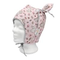 Baby Mädchen Mütze Ohrenmütze mit Ohrenschutz "Niedliche Hasen" mit Baumwollfleece Herbst Winter Stoffauswahl Bild 2