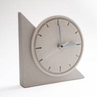 Trendige Deko-Uhr zum Hinstellen. Gefertigt aus Sandstein. Reine Handarbeit aus Deutschland. Ausgefallene Geschenkidee. Bild 2