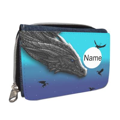 Minimutz Geldbeutel Dino Personalisiert - Kinder Brustbeutel Mit Name