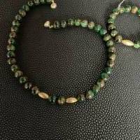 Wunderschöne, handgefertigte Halskette mit grünen Jadekugeln,Edelstein-Kette,Jade Collier,grüne Perlenkette,Geschenk, Bild 7