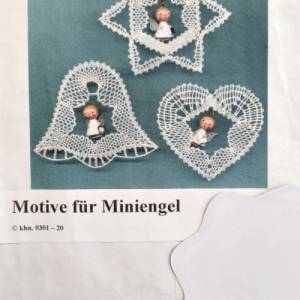 Mini Engel 01 Klöppelbrief als PDF Download Bild 1