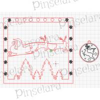 Laser Cut File, Weihnachtsmann, Tisch Dekoration, Weihnachten, Lasercut, Digitaler Download Bild 1