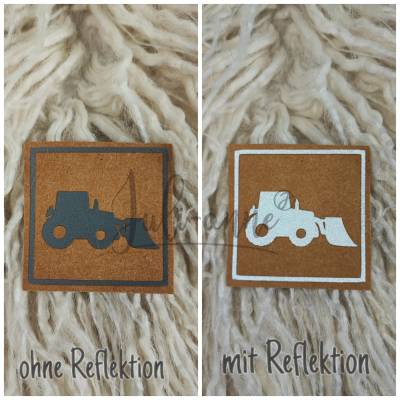 Reflektierendes Snappap Label - Bagger 