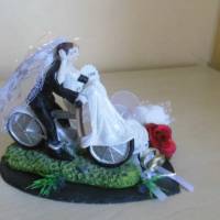Geldgeschenk Hochzeit Geld schenken - Brautpaar auf dem Fahrrad - Geschenkidee vom SaBienchenshop Bild 2
