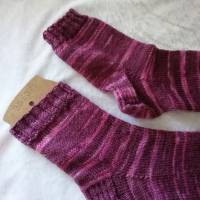 Socken für Mama und Baby, handgestrickt, Größe 36/37 und Neugeborene , Stricksocken, Wollsocken, Damen Socken Bild 7