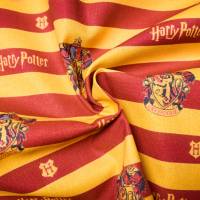 Harry Potter Stoff - Hausfarben Gryffindor - rot und gelb gestreift - 13,00 EUR/m - 100% Baumwolle - Lizenzstoff Bild 4