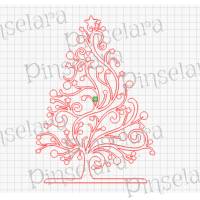 Laser Cut File, Weihnachtsbaum Tanne mit Krippe, Tisch Dekoration, Weihnachten, Lasercut Bild 1