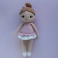 Häkelpuppe Puppe Ballerina aus Baumwolle tolles Geschenk für Kinder Bild 3