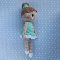 Häkelpuppe Puppe Ballerina aus Baumwolle tolles Geschenk für Kinder Bild 8
