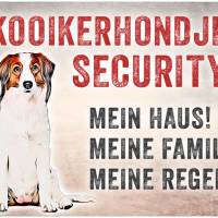 Hundeschild KOOIKERHONDJE SECURITY, wetterbeständiges Warnschild Bild 1