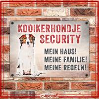 Hundeschild KOOIKERHONDJE SECURITY, wetterbeständiges Warnschild Bild 2