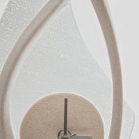 Transparente Tischuhr „Nina“. Sandstein + Antikglas in perfekter Harmonie. Top Geschenkidee. Handarbeit aus Deutschland. Bild 6