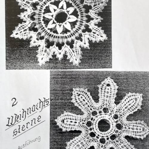 3D Weihnachtsterne Klöppelbrief als PDF Download