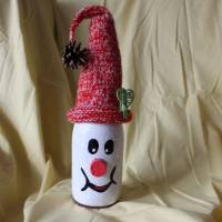 Geldgeschenk  OTTO SNOW, nette Idee zum Nikolaus, witziges Upcycling-Projekt, gestaltet mit Acrylfarbe und Wolle Bild 1
