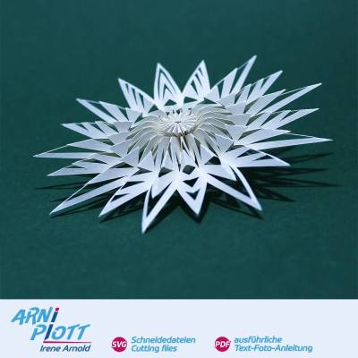 Plotterdatei – Falt-Stern – Weihnachten / Advent – Dekoration, Deko / Platzkarte, Namensschild Gast-Geschenk