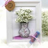Stickdatei Wunscherfüller Vase Blumen für Dich Bild 4