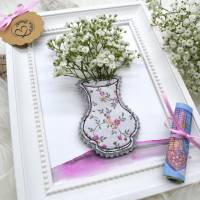 Stickdatei Wunscherfüller Vase Blumen für Dich Bild 7
