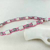 EM-Keramik Halsband Rosa / Hellgrau Bild 1