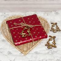 Weihnachtsbaumschmuck, Geschenke Anhänger Holz mit Wunschgravur - Motiv Tannenbaum Bild 4