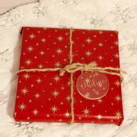 Weihnachtsbaumschmuck, Geschenkeanhänger Acryl mit Wunschgravur - Motiv Sterne Bild 2