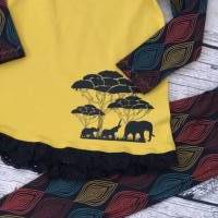 wunderschöne Kombi gr.104  * Leggings & Shirt * Afrika-Design mit Elefanten Bild 3