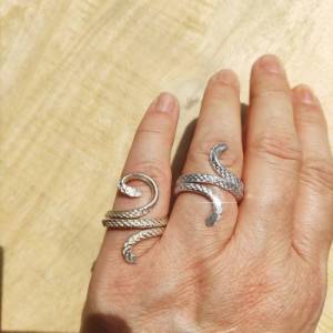 Drahtjuwel Aluminiumdraht-Ring, Ring Aluminium , Ring silber,Ring gold,Ring Snake,Schlangenring,2 Stück Bild 3