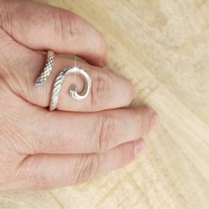 Drahtjuwel Aluminiumdraht-Ring, Ring Aluminium , Ring silber,Ring gold,Ring Snake,Schlangenring,2 Stück Bild 4