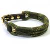 Leine Halsband Set für mittelgroße und große Hunde, verstellbar oliv, grün, beige, Wunschlänge Bild 10