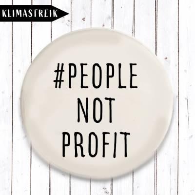 People not Profit Button