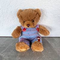 Trägerhose für Teddy 20 cm mit Fuchs Bild 2
