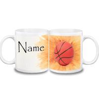 Tasse Basketball mit Name aus Keramik / Personalisierbar Bild 1