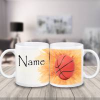 Tasse Basketball mit Name aus Keramik / Personalisierbar Bild 3