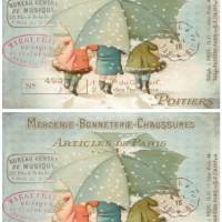 Reispapier - Motiv Strohseide - A4 - Decoupage - Vintage - Weihnachten - Winter- 19555 Bild 2
