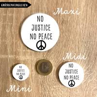 No Justice No Peace Button Bild 2