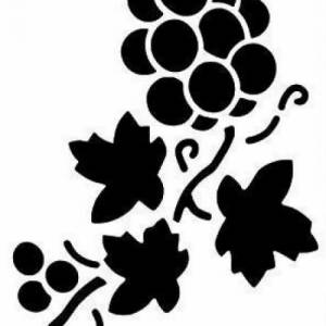 Wein Ranke Trauben Schablone Scrapbooking flower Stencil DIY Basteln Druck Malen Bild 4