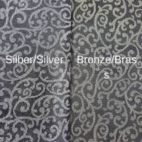 Elegante Projekttasche mit Reißverschluss Schwarz Silber in 3 Größen Bild 8