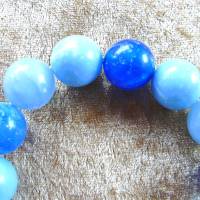 Perlenarmband Blue-Pearls and Angel so schön handgemacht von Hobbyhaus Bild 4
