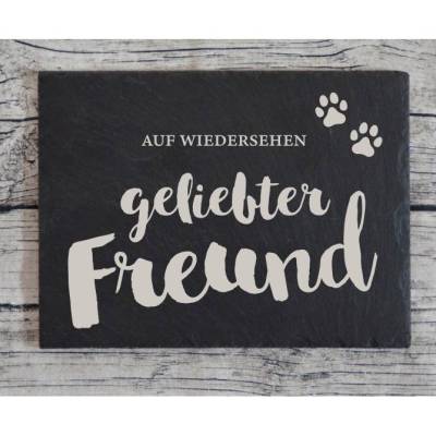 Tier Hund Grabschild Gedenktafel Haustier