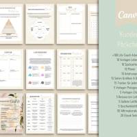 Life Coaching Canva-Vorlagen Paket auf DEUTSCH, Social Media, Arbeitsblätter, E-Book etc. Bild 4