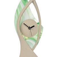 Deko-Uhr „Theresa“. Aus Sandstein & Farbglas. Top modernes Design. Ideale Geschenkidee. Handarbeit aus Deutschland. Bild 2