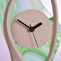 Deko-Uhr „Theresa“. Aus Sandstein & Farbglas. Top modernes Design. Ideale Geschenkidee. Handarbeit aus Deutschland. Bild 7