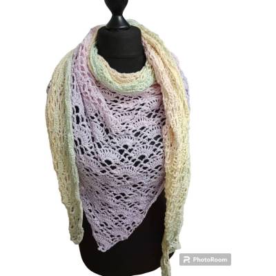 Dreiecktuch, handgehäkelt, Modell "Fairy Lady"