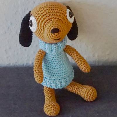 Häkelanleitung: Hundewelpe Bailey