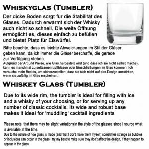 Personalisiertes Whiskyglas mit Name und Angel Motiv Gravur | Whisky Geschenk für Männer mit Wunschgravur Bild 3