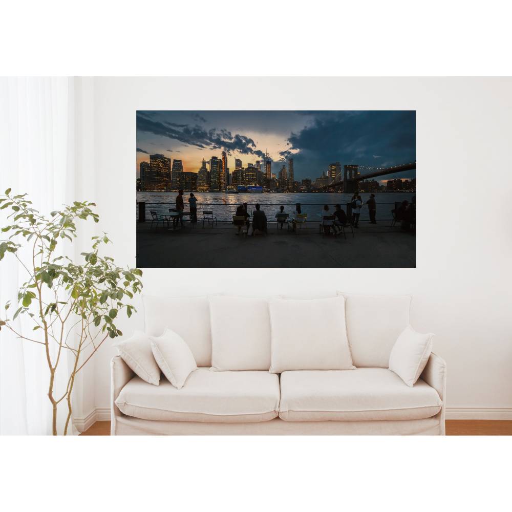Sonnenuntergang Skyline, New York, Foto Datei, Abmessung nach Wunsch, max. Höhe 106,79 cm x Breite 189,79 cm Bild 1